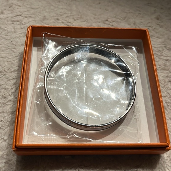 HERMES Bangle Bracelet, Authentic, Light Blue 62mm Austria - Picture 6 of 8